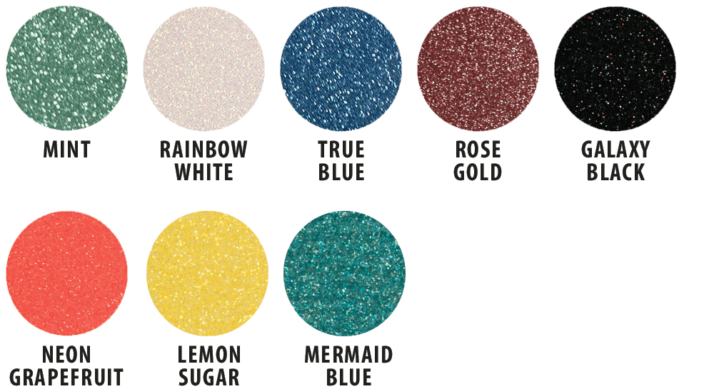 nova glitter colors glitter heat transfer vinyls